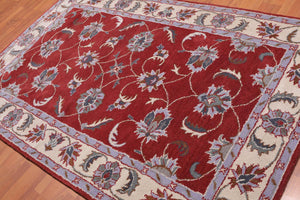 5' x 8' Handmade 100% Wool Traditional Oriental Area rug Traditional Rust - Oriental Rug Of Houston