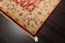 9'1" x 11'11" Hand Knotted 100% Wool Peshawar Traditional Oriental Area Rug Rust - Oriental Rug Of Houston