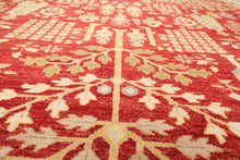 9'1" x 11'11" Hand Knotted 100% Wool Peshawar Traditional Oriental Area Rug Rust - Oriental Rug Of Houston