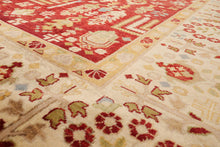 9'1" x 11'11" Hand Knotted 100% Wool Peshawar Traditional Oriental Area Rug Rust - Oriental Rug Of Houston