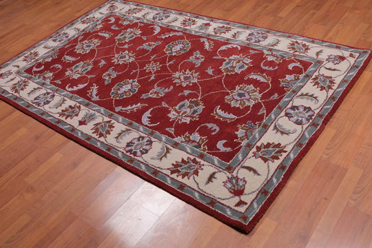 5' x 8' Handmade 100% Wool Traditional Oriental Area Rug 5x8 Traditional Rust