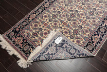 Traditional Palace Runner Hand Knotted Wool Oriental Area rug Ivory 4'2" x 18' - Oriental Rug Of Houston