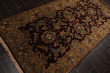 Hand Knotted 100% Wool Traditional Runner Area Rug Maroon 3'11" x 7'10" - Oriental Rug Of Houston
