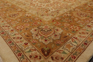 9'2" x 12'1" Hand Knotted Wool Pak-Parsian 16/18 Traditional Area Rug Beige/Tan - Oriental Rug Of Houston