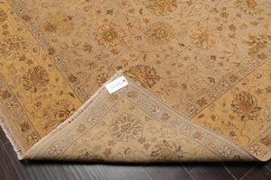 8'1'' x 10'3'' Hand Knotted 100% Wool Agra 150 KPSI Oriental Area Rug Taupe - Oriental Rug Of Houston