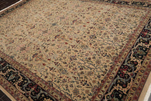 9'1" x 12' Hand Knotted 100% Wool Pak-Parsian 16/18 300 KPSI Area Rug Beige - Oriental Rug Of Houston