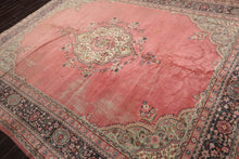 9x12 Antique Turkish Kayseri Hand Knotted Traditional Wool Area Rug Blush - Oriental Rug Of Houston
