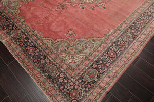 9x12 Antique Turkish Kayseri Hand Knotted Traditional Wool Area Rug Blush - Oriental Rug Of Houston