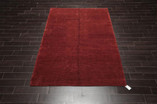5'8"x8'8" Authentic Hand Knotted Tibetan Wool Silk Flame Crup Area Rug - Oriental Rug Of Houston