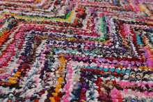 5'x8' Handmade Cotton Zig Zag Medley Multi Color Oriental Area Rug Multi Color