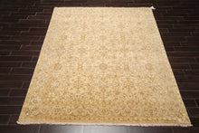 8x10 Beige, Ivory Hand Knotted 100% Wool Agra Traditional 250 KPSI Oriental Area Rug