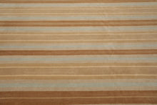 8'1'' x 10' Hand Knotted Tibetan Wool Modern Stripes Oriental Area Rug Beige - Oriental Rug Of Houston