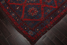 Vintage Hand Knotted 100% Wool Oriental Area Rug Blue 6'8" x 10'7" - Oriental Rug Of Houston