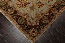 6'1" x 8'8" Hand Knotted 100% New Zealand Wool Agra Oriental Muted Area Rug Aqua - Oriental Rug Of Houston