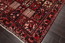 6'7" x 10' Hand Knotted Multi Panel Bhaktiari Traditional Oriental Area Rug Red - Oriental Rug Of Houston