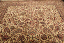 8'11'' x 12' Hand Knotted 100% Wool Traditional Saroukk 250 KPSI Area Rug Beige