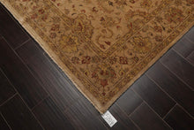 6' x 8'9" Hand Knotted 100% New Zealand Wool Agra Oriental Area Rug Tan - Oriental Rug Of Houston