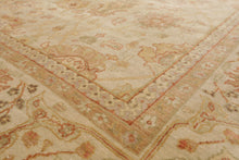 8x10 Beige, Tan Hand Knotted 100% Wool Peshawar Traditional Oriental Area Rug