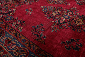 9' 10''x13' 4'' Hand Knotted 100% Wool Kashan Traditional 350 KPSI Oriental Area Rug Burgundy, Tan Color - Oriental Rug Of Houston