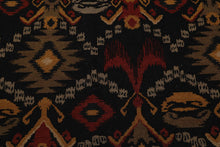 5'11"x8'11" Hand Knotted 100% Wool Reversible Flat Pile Area Rug Black - Oriental Rug Of Houston