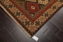 5'10 x 9' Hand Knotted 100% Wool Reversible Flat Pile Area Rug Beige