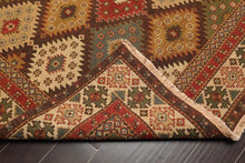 5'10 x 9' Hand Knotted 100% Wool Reversible Flat Pile Area Rug Beige