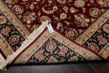 8' x 9'9'' Hand Knotted Wool & Silk Pakpersian 16/18 300KPSI Area Rug Burgundy