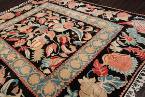 9x12 Arts & Crafts Hand Knotted Wool Traditional Oriental Area Rug Black - Oriental Rug Of Houston