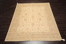 8'3" x 9'8" Hand Knotted 100% Wool Peshawar Traditional Oriental Area Rug Beige