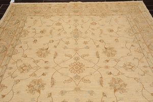 8'3" x 9'8" Hand Knotted 100% Wool Peshawar Traditional Oriental Area Rug Beige - Oriental Rug Of Houston