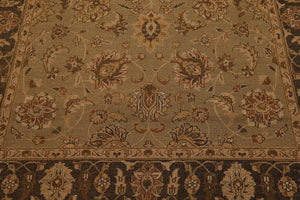 5'11" x 9' Hand Knotted 100% Wool Reversible Flat Pile Area Rug Champaign