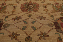 5'10" x 9' Hand Knotted 100% Wool Reversible Flat Pile Area Rug Tan - Oriental Rug Of Houston