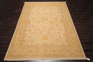 8'10'' x 12'3''Hand Knotted 100% Wool Peshawar Traditional Oriental Area Rug Tan - Oriental Rug Of Houston