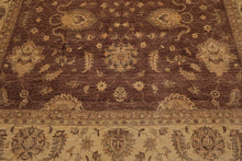 8'8" x 11'9" Hand Knotted 100% Wool Chobi Peshawar Traditional Area Rug Brown - Oriental Rug Of Houston