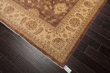 8'8" x 11'9" Hand Knotted 100% Wool Chobi Peshawar Traditional Area Rug Brown - Oriental Rug Of Houston