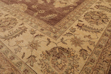 8'8" x 11'9" Hand Knotted 100% Wool Chobi Peshawar Traditional Area Rug Brown - Oriental Rug Of Houston