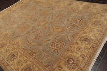 8'7" x 11'4" Hand Knotted Wool Pakpersian 16/18 300 KPSI Area Rug Gray Gold - Oriental Rug Of Houston