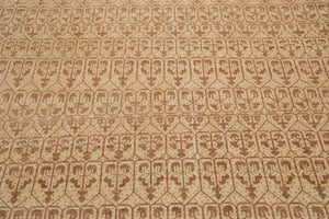 8'8" x 11'8" Hand Knotted 100% Wool Oriental Transitional Area Rug Beige - Oriental Rug Of Houston