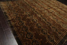 10'4"x13'5"Tibetan Hand Knotted 100% Wool Transitional Oriental Area Rug Brown - Oriental Rug Of Houston