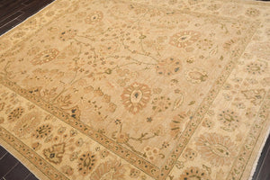 8'1'' x 9'10'' Hand Knotted 100% Wool Peshawar Traditional Oriental Area Rug Tan - Oriental Rug Of Houston