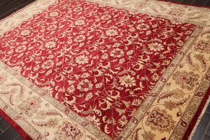 8' x 10'4'' Hand Knotted 100% Wool Peshawar Oriental Area Rug Pomegranate