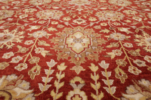 8' x 10'3'' Hand Knotted 100% Wool Peshawar Traditional Area Rug Rusty Red - Oriental Rug Of Houston