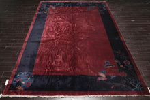 Antique Palace Chinese Art Deco Plush Pile Hand Knotted Wool Area Rug 12'x15' - Oriental Rug Of Houston