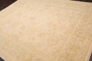 8' x 9'11'' Hand Knotted Muted 100% Wool Peshawar Design Area Rug Beige - Oriental Rug Of Houston