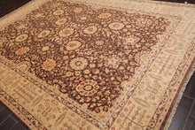 8'10'' x 12'5'' Hand Knotted Wool Peshawar Traditional Oriental Area Rug Brown - Oriental Rug Of Houston