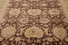 8'9'' x 12' Hand Knotted 100% Wool Peshawar Traditional Oriental Area Rug Brown - Oriental Rug Of Houston