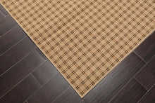 3'9" x 5'11" Contemporary 100% Wool Area Rug Tan