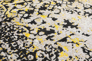 5'2" x 7'5" Handmade Erased Pattern Flatweave Area Rug Contemporary Beige