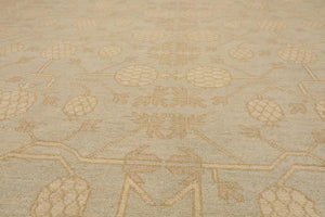 8'2'' x 10'1'' Hand Knotted 100% Wool Peshawar Traditional Muted Area Rug Beige - Oriental Rug Of Houston