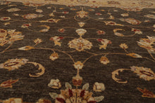 7'11" x 10' Hand Knotted Wool Peshawar Traditional Oriental Area Rug Brown Beige - Oriental Rug Of Houston